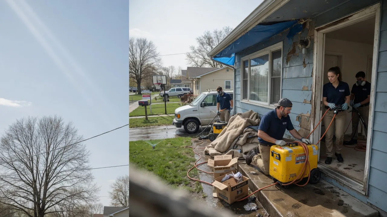Basement Flood Cleanup in Grissom Arb, IN near me
